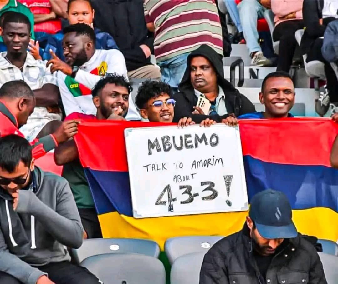 正确的？世非预有球迷喊话姆伯莫：和阿莫林谈谈433吧